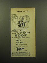 1959 Hotel St. Regis Ad - The Air-conditioned St. Regis roof for your dining  - £14.76 GBP