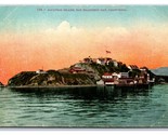 Alcatraz Isola San Francisco Bay California Ca Unp DB Cartolina W5 - $3.36