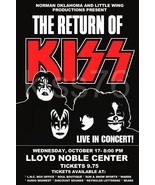 KISS Band Dynasty &quot;Return Of KISS&quot; Norman Oklahoma 24 x 36 Custom Concer... - $61.54 CAD
