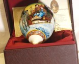 Ne Qwa Art Sleigh Ride Reverse Hand Painted Glass Ornament Signed 48/1,500 - $74.25