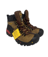 KEEN Men&#39;s CSA HAMILTON MID STEEL TOE Work Boots BISON 10D - $189.99