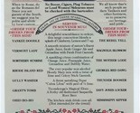 Dixie Belle Saloon and Opera House Table Top Menu Dolly Parton’s Dixie S... - $21.78