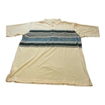 VTG Haband Casual Joe Polo Shirt Soft Striped Short Sleeved Men’s Size XL - £23.06 GBP