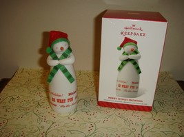 Hallmark 2014 Merry Wishes Snowman Limited Edition Ornament - $11.99