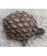 Turtle Shaped Boot / Mud Scraper Brown Natural Coil Fiber Metal Wire - £26.40 GBP