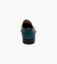 Stacy Adams Hallquist Plain Toe Oxford Shoes Leather Turquoise 25742-440 image 2