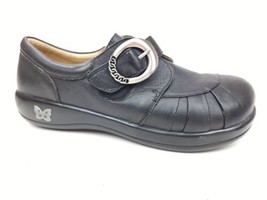 Alegria Khloe Nappa Black Leather Comfort Shoes Buckle Size 40 US 9.5-10... - $39.95