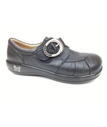 Alegria Khloe Nappa Black Leather Comfort Shoes Buckle Size 40 US 9.5-10... - $54.53 CAD