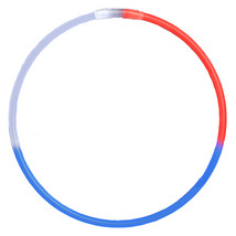 Glow Necklace Tri Color Red White and Blue Tube of 25 - £30.41 GBP