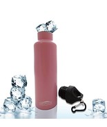 AQUATIX Pink 21 Oz Double Wall Vacuum Insulated Bottle Personal Hydratio... - $13.76