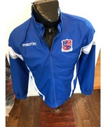 MENS Small Macron Zip Front Warm Up Jacket American School of Milan Italy - $39.59