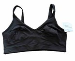 Tranquil &amp; True Womens Comfort Bra Microfiber Seamless Pullover Black Si... - £9.52 GBP