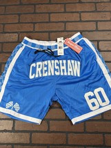 Crenshaw #60 Headgear Classics Azul Cielo Shorts Baloncesto ~ Nunca Worn... - $55.04