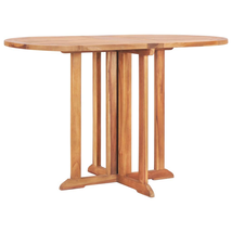 Wooden Folding Garden Butterfly Dining Table Outdoor Patio Porch Wood Ta... - $208.99