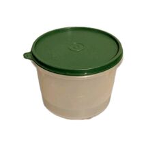 Vintage Tupperware Container #263 With Lid #238 5.5” Round Green - $9.99
