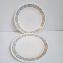 Vintage Corelle By Corning Woodland Brown Plates 8.5&quot; Lot Of 2 - £5.42 GBP