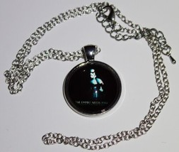 Star Wars Holographic StormTrooper Empire Needs You Metal Glass Necklace... - $11.64