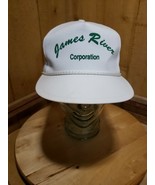 Vintage James River Corporation K-Brand Ivory/Green Strapback Baseball H... - $16.31