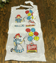 Vintage plastic Wendy&#39;s old fashioned hamburgers bibs movier photo prop - £19.74 GBP