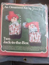 An Ornament Kit by Yours Truly Fabric Two Jack in the Box 1981 Christmas... - $13.29