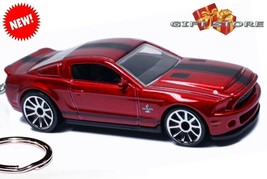 RARE NICE KEY CHAIN RED BLACK MUSTANG GT 500 SHELBY SS GREAT for GIFT or... - £39.03 GBP
