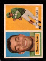 1957 Topps #37 Clarence Peaks Vg+ (Rc) Eagles Nicely Centered *SBA10060 - £2.15 GBP