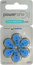 Power One Size 675 Hearing Aid Batteries (60 pack) *Child Resistant Pack... - $19.79