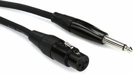 Hosa HMIC-010HZ Pro Microphone Cable, REAN XLR3F to 1/4 Inches TS, 10 Feet - £16.93 GBP