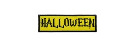 Halloween Name Tag Embroidered Applique Iron On Patch Badge Halloween Tr... - £5.12 GBP