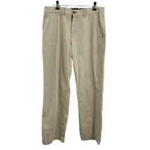Tommy Hilfiger Light Sand Flat Front Khaki Pant Size 32 X 30 - £11.67 GBP