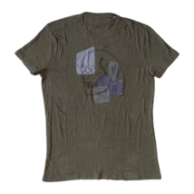 John Varvatos Patchwork Skull Tee Olive-S $129 FREE WORLDWIDE SHIPPING - £58.38 GBP