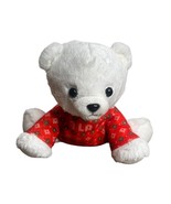 Hallmark White Stuffed Polar Bear Plush Christmas Fa La La 8” Red Sweater - $239.71 MXN