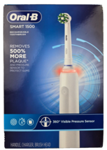 Oral-B Smart 1500 Electric Power Rechargeable Battery Toothbrush, White - £59.21 GBP