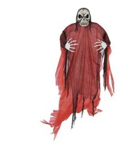 Halloween Prop 7ft Hanging Red Reaper (t) - £63.69 GBP