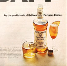 1966 Bellows Partners Choice Whiskey Advertisement Vtg Distillery Liquor... - $13.50
