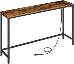 Rustic Brown Bf301Xg01 Hoobro 47.2&quot; Console Table With Power Outlets And Usb - £72.71 GBP