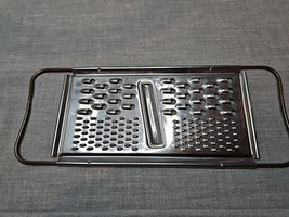 Ekco Stainless Steel Hand Grater with Dual Handles, 10.5&#39;&#39; x 4&#39;&#39; Vintage  - $10.99