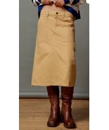 BDG Canvas Midi Skirt Mid-rise style Size Medium M Back Slit - $799.42 MXN