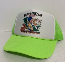 Vintage Bud Light Spuds McKenzie Trucker Hat Adjustable snapback Hat Neon Green - £14.15 GBP