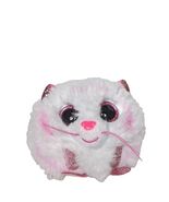Ty Puffies Tabor Pink White Tiger Plush Stuffed Animal 2021 3.5&quot; - $165.30 MXN