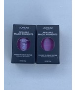 2X - L’Oreal Infallible Magic Pigments “ 450 WINK PINK &quot; Powder to Cream... - £2.22 GBP