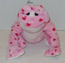 Ganz Webkinz Love Frog 9" plush Stuffed Animal toy Valentines Day Pink H... - $9.85