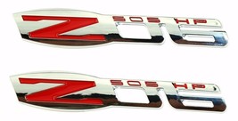 2 NEW  Z06 505 HP Fender Emblems Decals Chrome &amp; Red fits All Cars  z 06 - $18.81