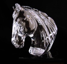 Waterford Horse statue - animal bust - equestrian gift - Crystal paperweight - a - £101.44 GBP