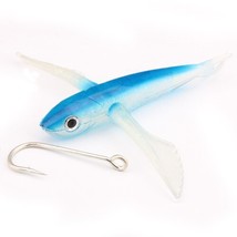  ROSE Flying Fish-9 Inch Blue/Black 140g Soft Bait Deep Sea Fishing Lure With Si - £81.64 GBP