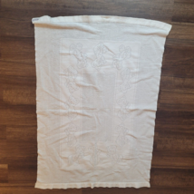 Vintage Strawbridge Clothier Knit Baby Blanket White Scotland Thermal Teddy Bear - £38.92 GBP