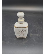 Matson Porcelain Perfume Bottle W Stopper Gold Rose &amp; Scallops Hand Pain... - $22.24