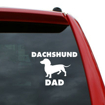 Dachshund Dog Dad Vinyl Decal Sticker | Color: White | 5 inch Tall - £3.85 GBP