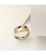 Gold Dome Ring-14K Solid Gold Ring-Dome Band Ring-Chunky Ring-Bubble Ring - $503.00
