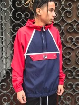 Men&#39;s Fila Navy | Red Fashion Hooded Jacket  - $59.00